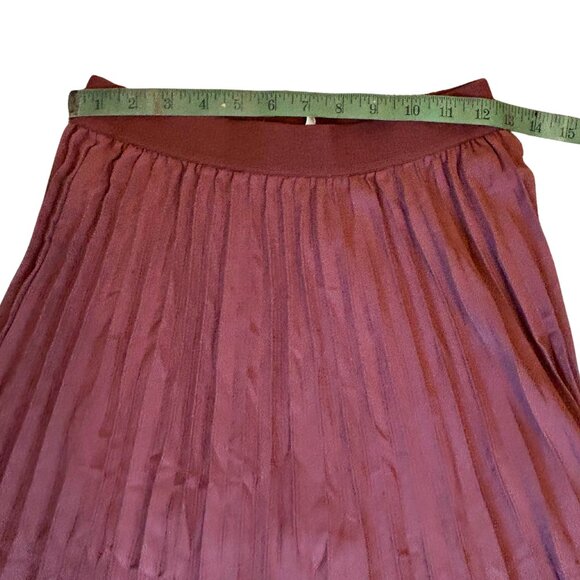 GRACE KARIN Women's Flared Pleated Ruffle Knitted Burnt Orange-Brown - Picture 10 of 14